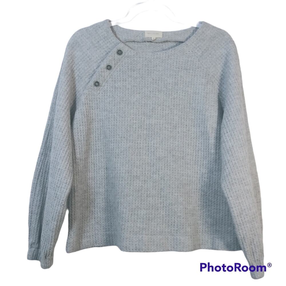 Melloday Nordstrom Cozy Waffle Knit Sweater Size L